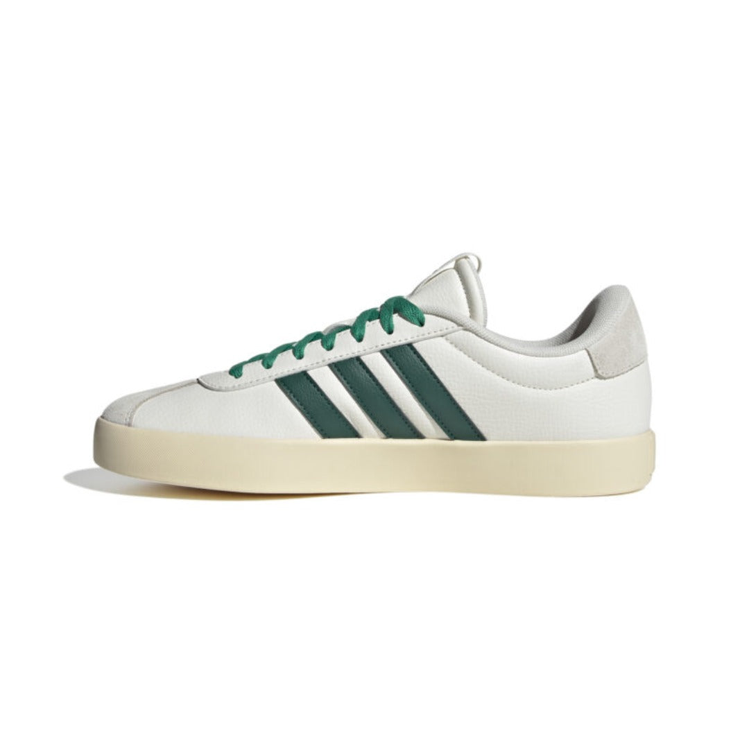 adidas Men's VL Court 3.0 (Core White / Collegiate Green / Court Green)