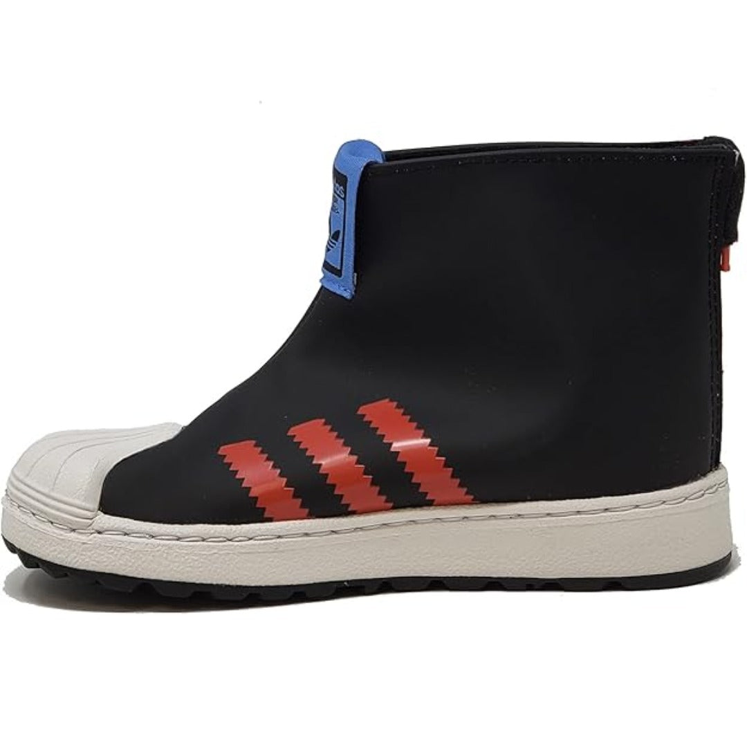 adidas Toddler Superstar 360 Rain (Core Black / Bright Red / Focus Blue)