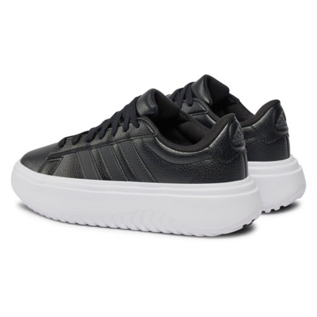 adidas Women's Grand Court Platform (Core Black / Core Black / Carbon)