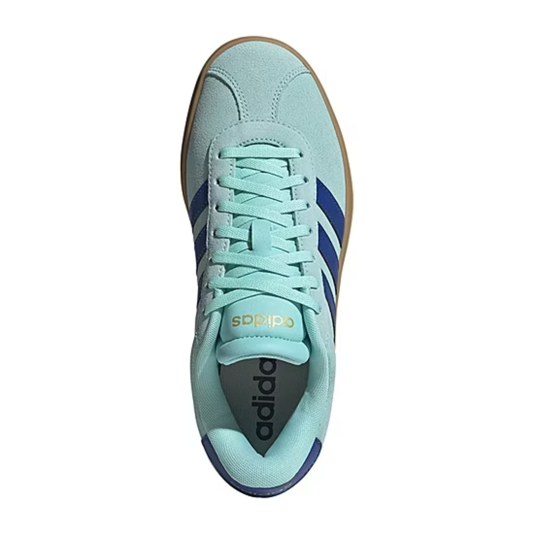adidas Women's VL Court Bold (Flash Aqua / Team Royal Blue / Gold Metallic)