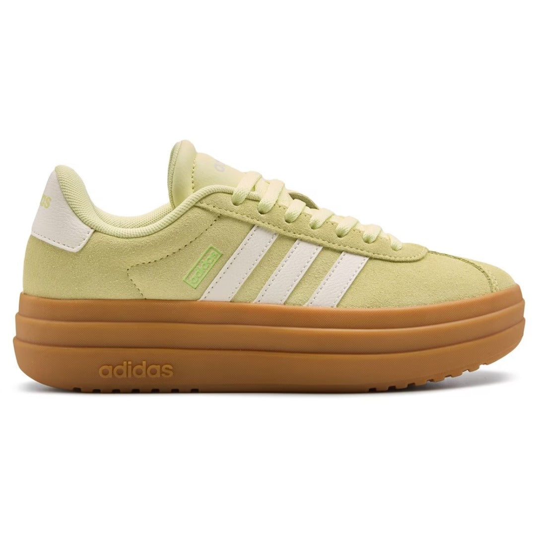 adidas Women's VL Court Bold (Ice Yellow / Off White / Lucid Lemon) runnwalk adidas Women's VL Court Bold (Ice Yellow / Off White / Lucid Lemon) runnwalk