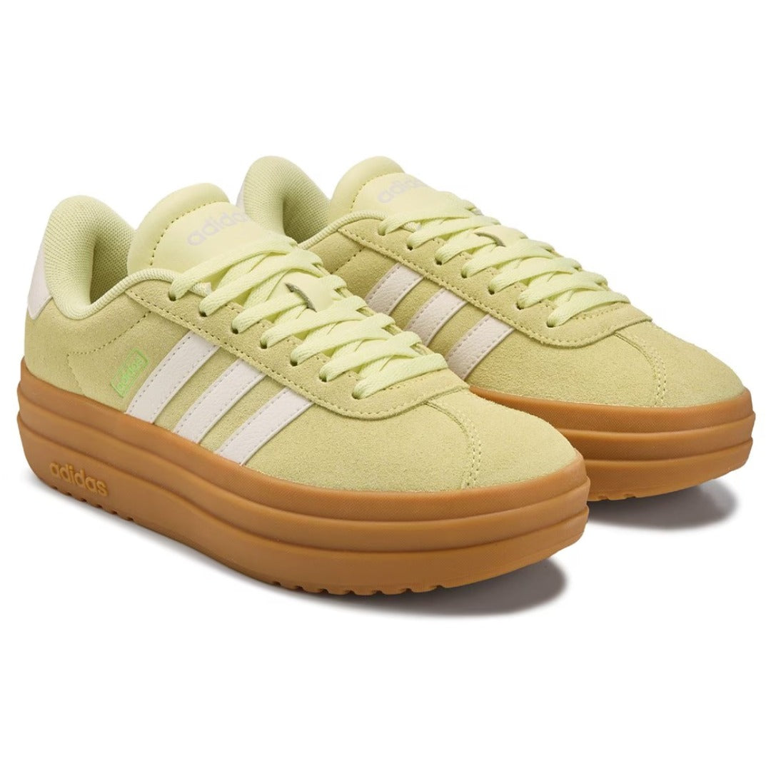 adidas Women's VL Court Bold (Ice Yellow / Off White / Lucid Lemon)