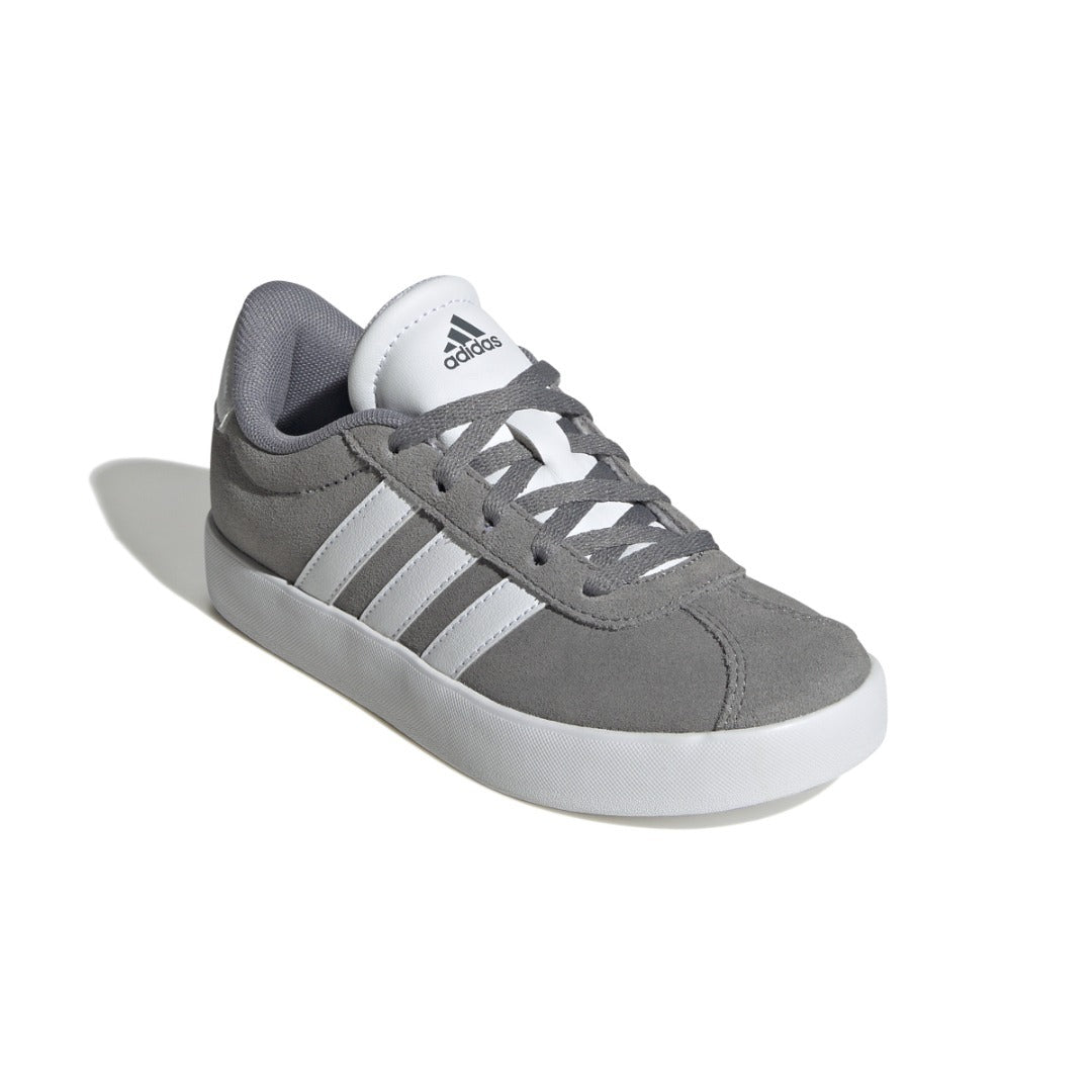adidas Youth VL Court 3.0 (Gray / White / Silver Metallic)