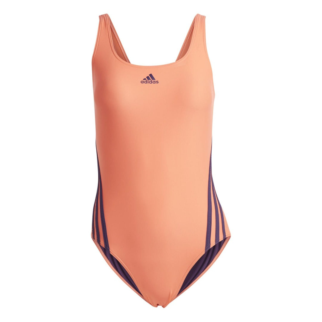 adidas 3 Stripes Swimsuit - Yellow Mustard