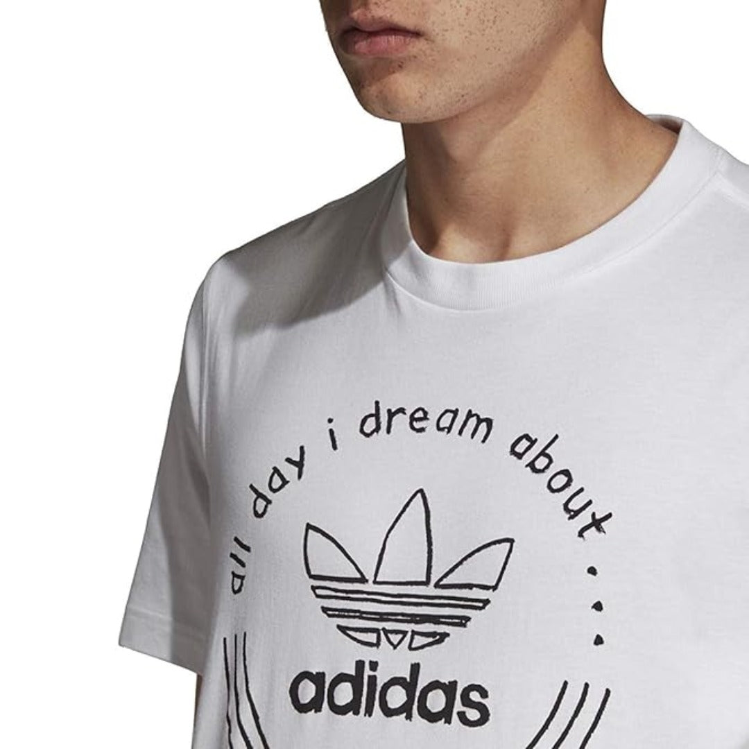 adidas Men's Originals Hand Drawn T-Shirt - White