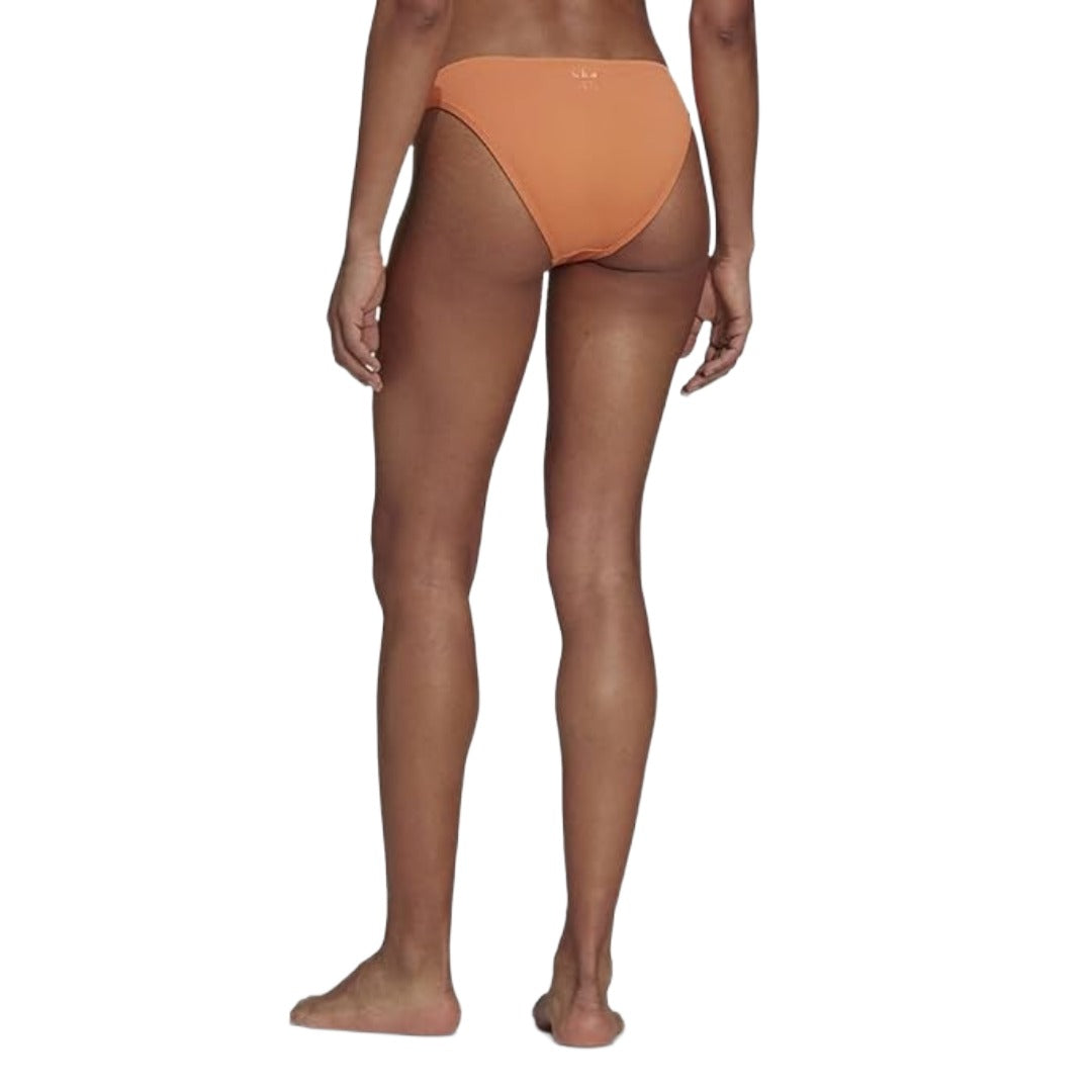 adidas Originals Women's Adicolor Classics Primeblue Bikini Bottom - Orange/Hazy Copper-orange