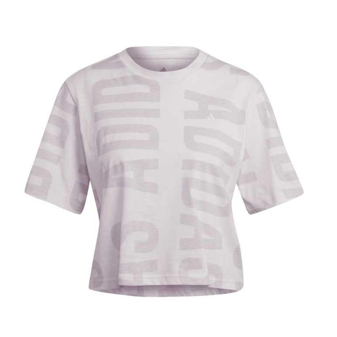 adidas Women's BLUV Q2 Cropped Tee - Almost Pink