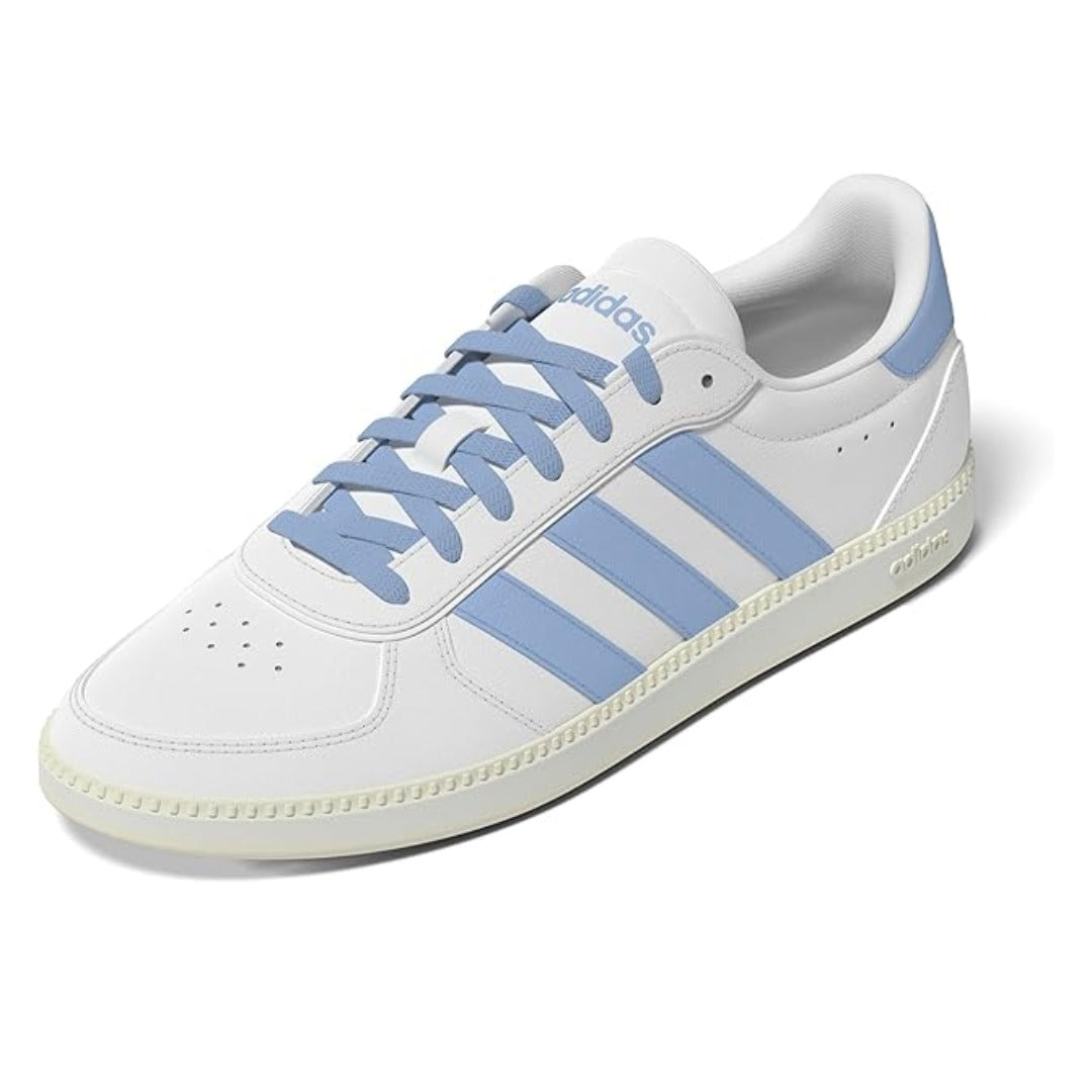 adidas WOMEN'S BREAKNET SLEEK SNEAKER - White/Blue/Off White