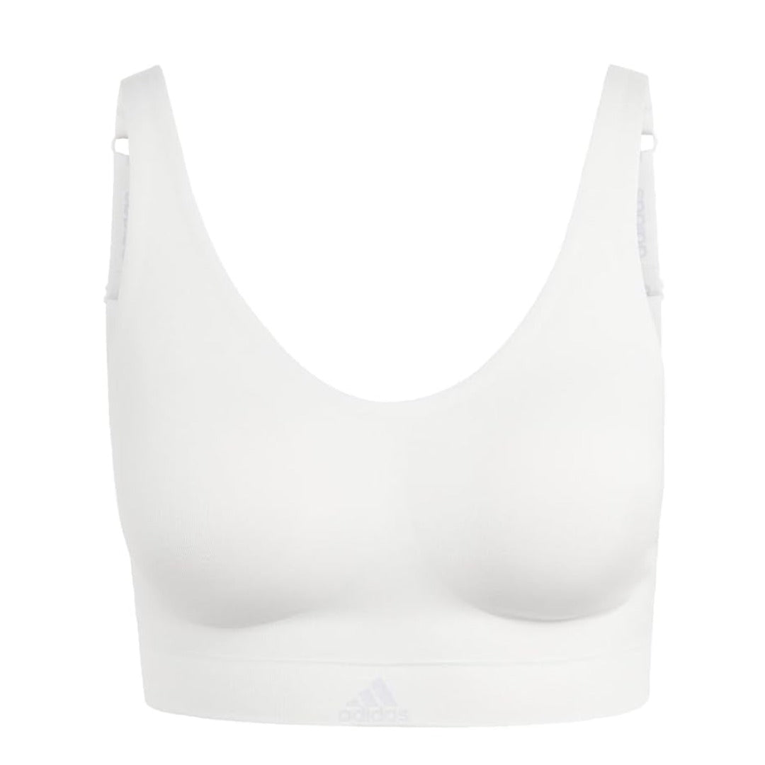 adidas Women's Naked Seamless 2 Ply Bra - Dash Grey/Light Purple