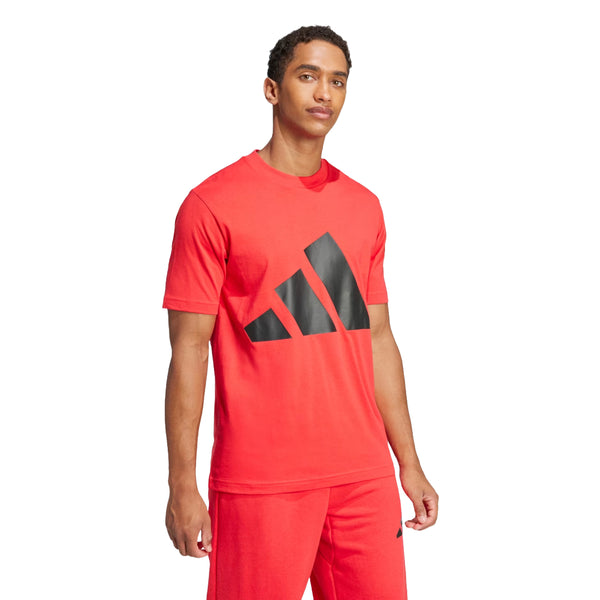 adidas Men's Essentials Big Logo Tee in classic crewneck style with bold chest logo