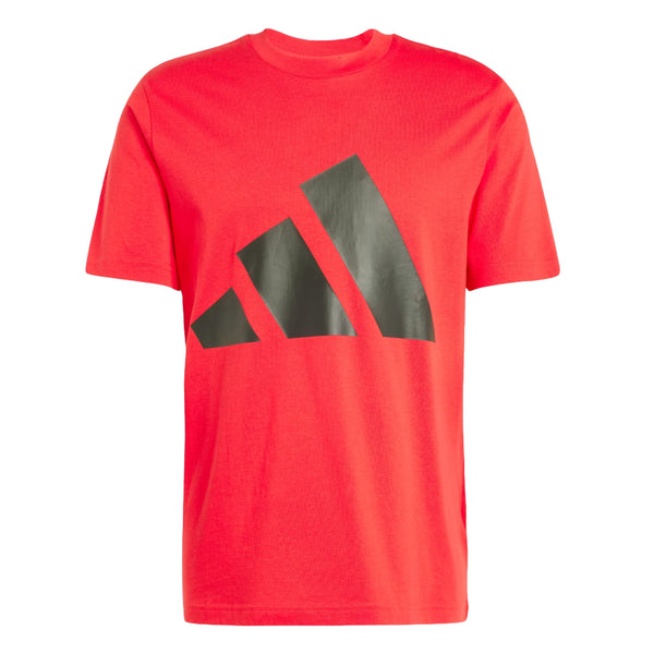 adidas Men's Essentials Big Logo Tee in classic crewneck style with bold chest logo