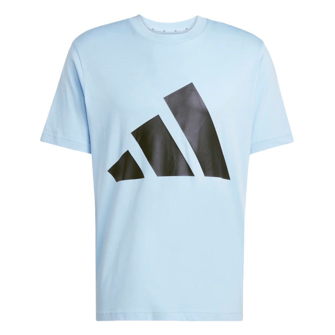 adidas Men's Essentials Big Logo Tee in classic crewneck style with bold chest logo
