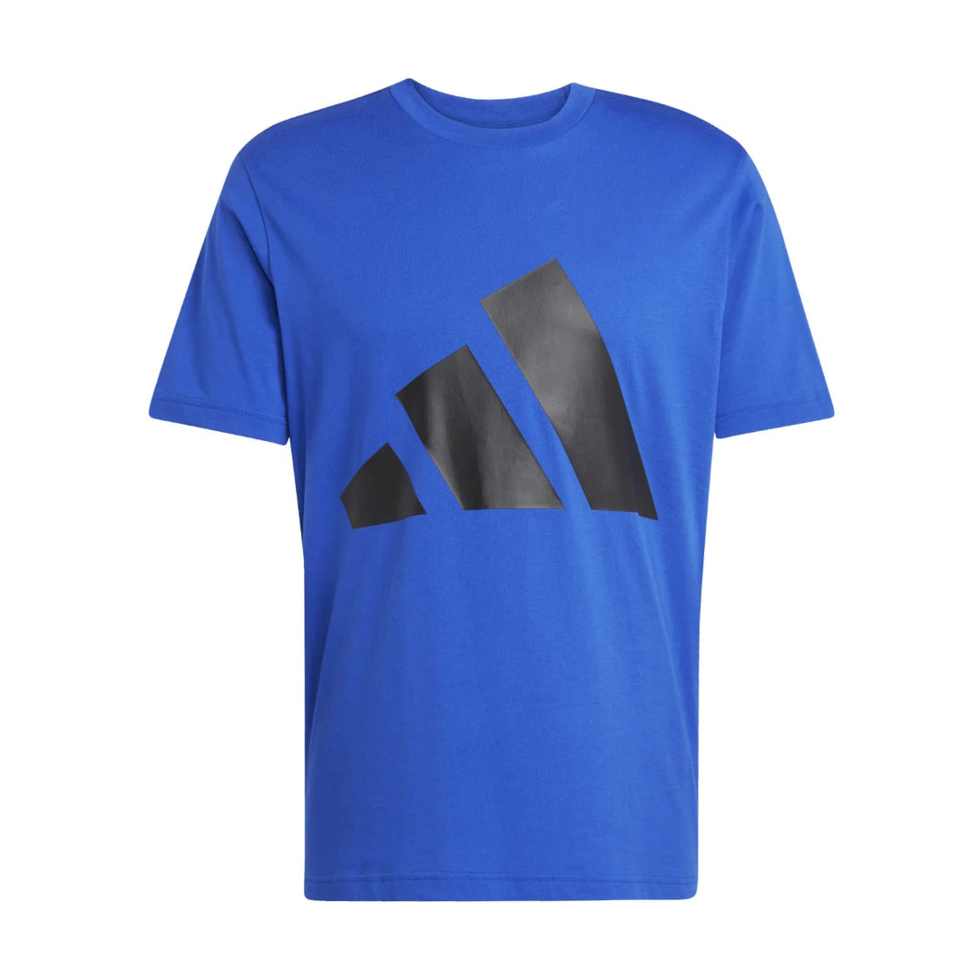 adidas Men's Essentials Big Logo Tee in classic crewneck style with bold chest logo