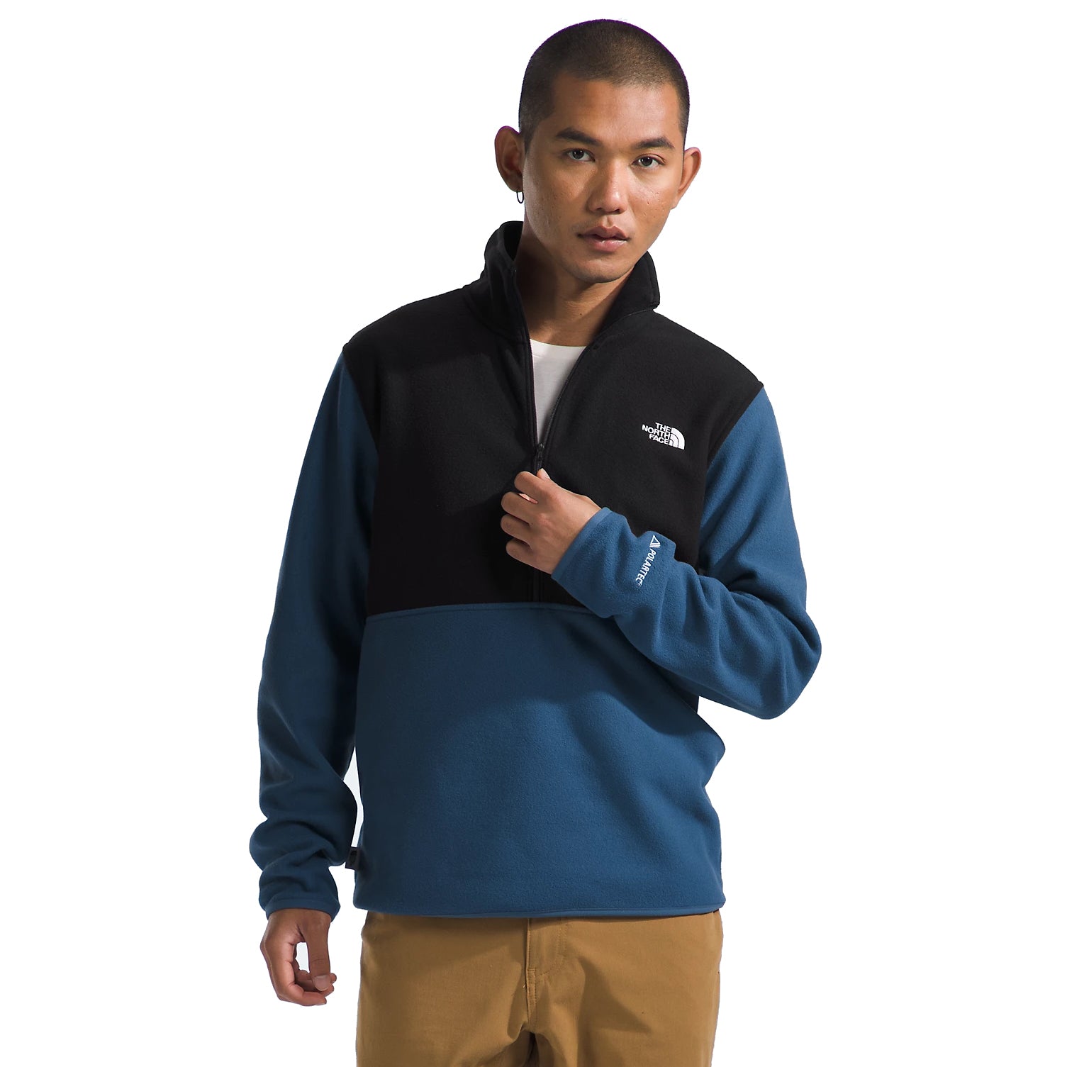 The North Face Men’s Alpine Polartec 100 ½-Zip Jacket in Shady Blue