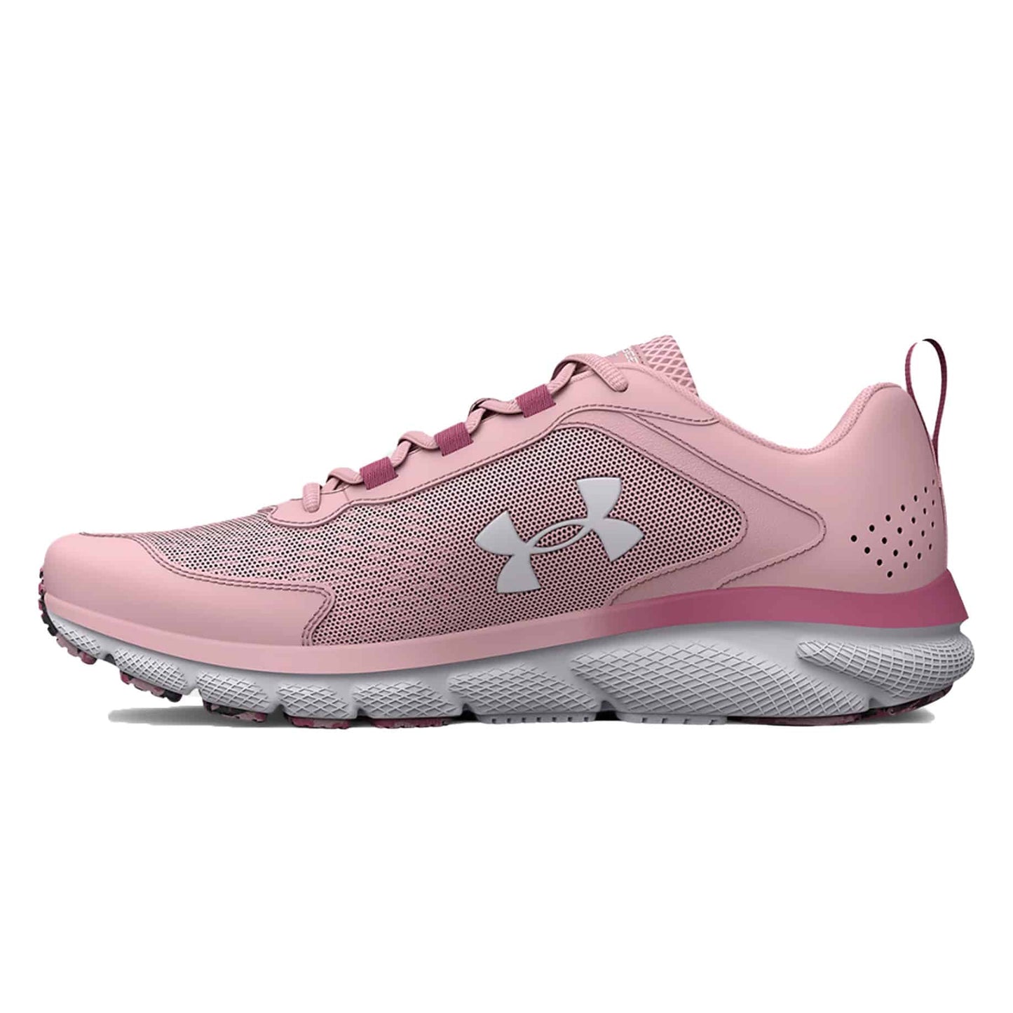 Under Armour Women's Charged Assert 9 Marble Wide D Running Shoes - Prime Pink / Black 3025951-600