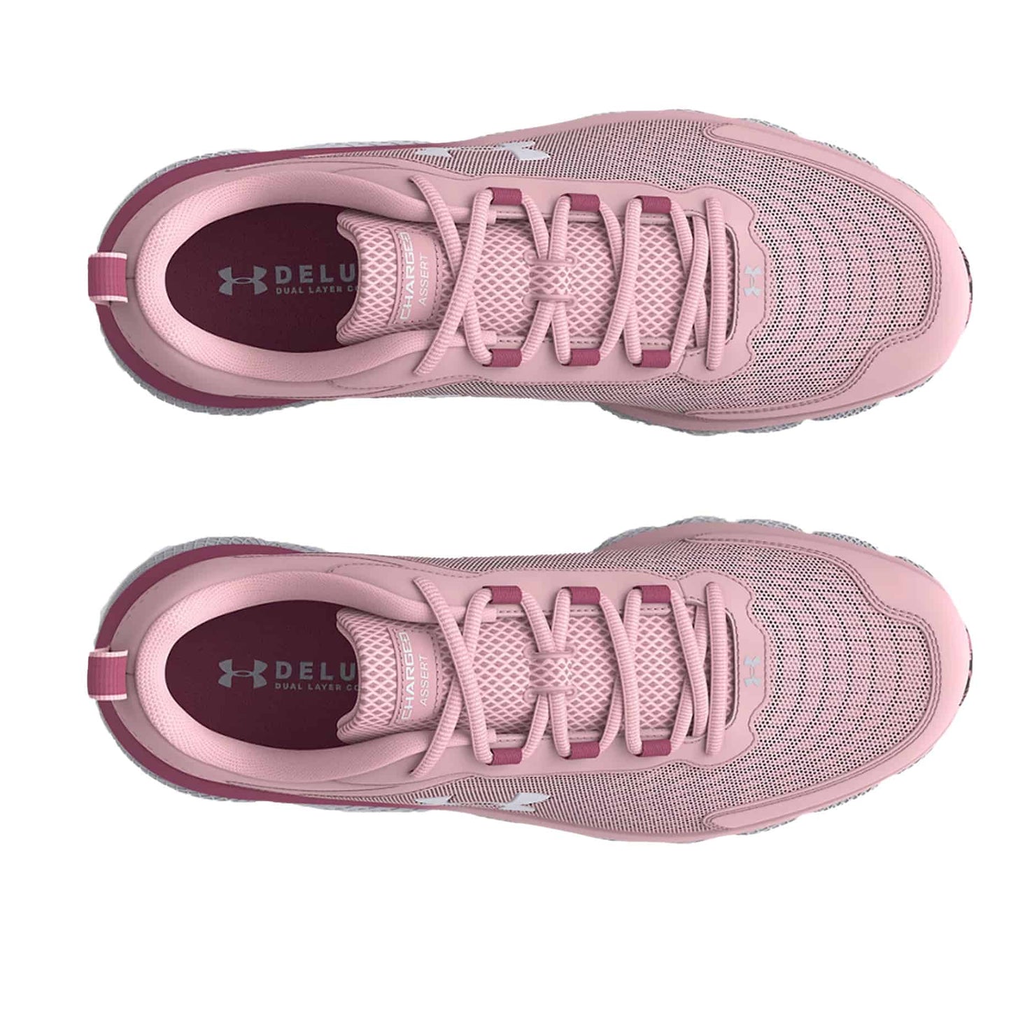 Under Armour Women's Charged Assert 9 Marble Wide D Running Shoes - Prime Pink / Black 3025951-600