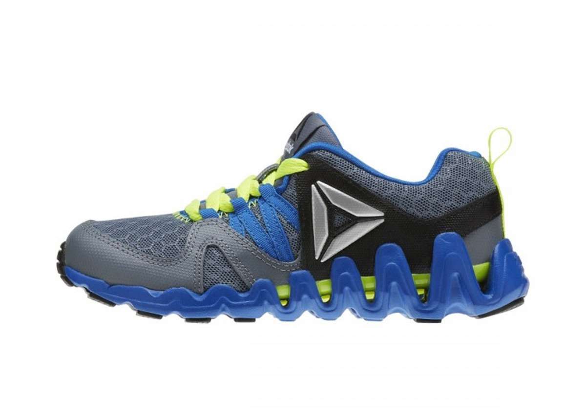 Reebok Kid's(Little Kid) Zig Big N' Fast Fire Shoes,BD3910, Asteroid Dust / Silver Met / Awesome Blue / Black