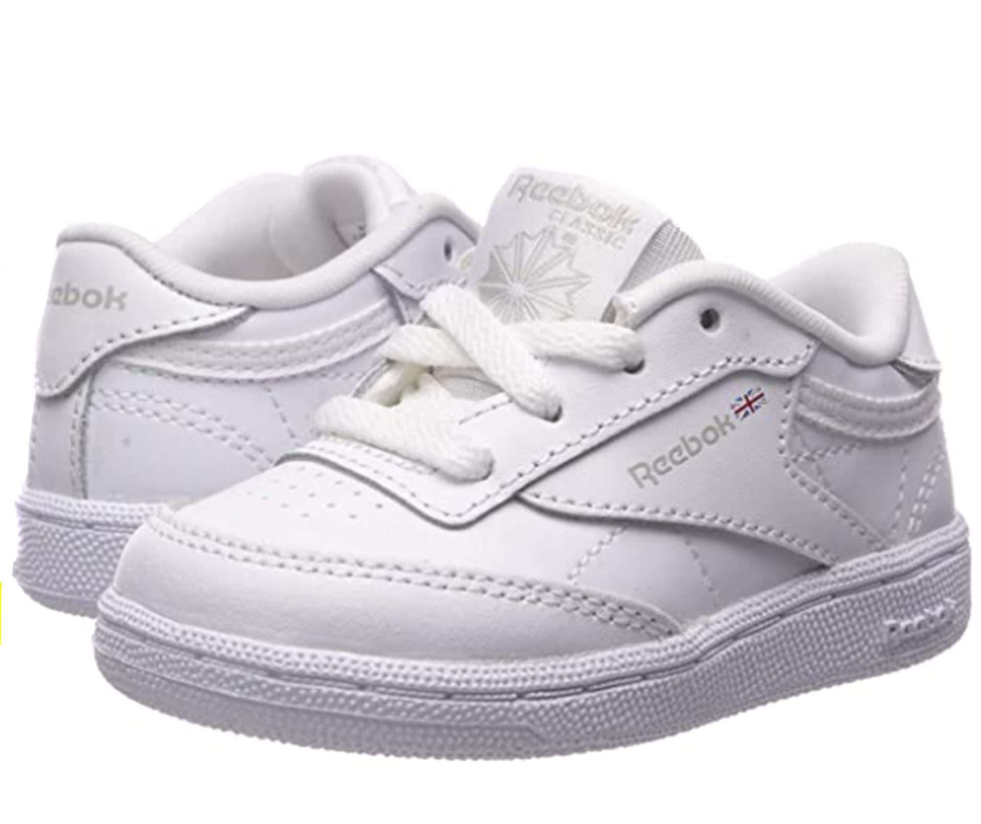 Reebok Kid's(Infant) Club C Shoes,BS7571,White/Sheer Grey