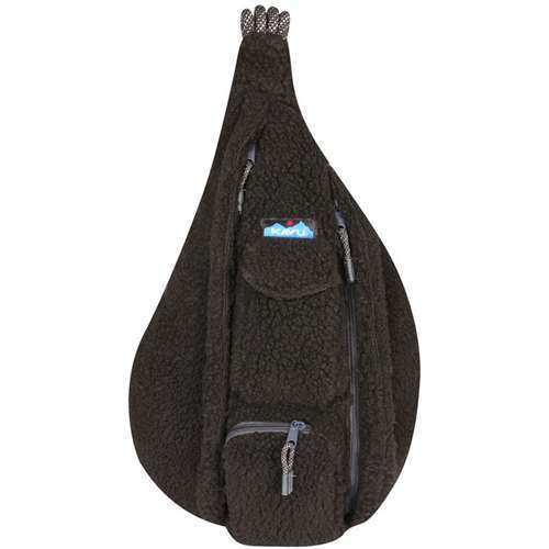 Kavu Rope Fleece Sling Bag - Jet Black