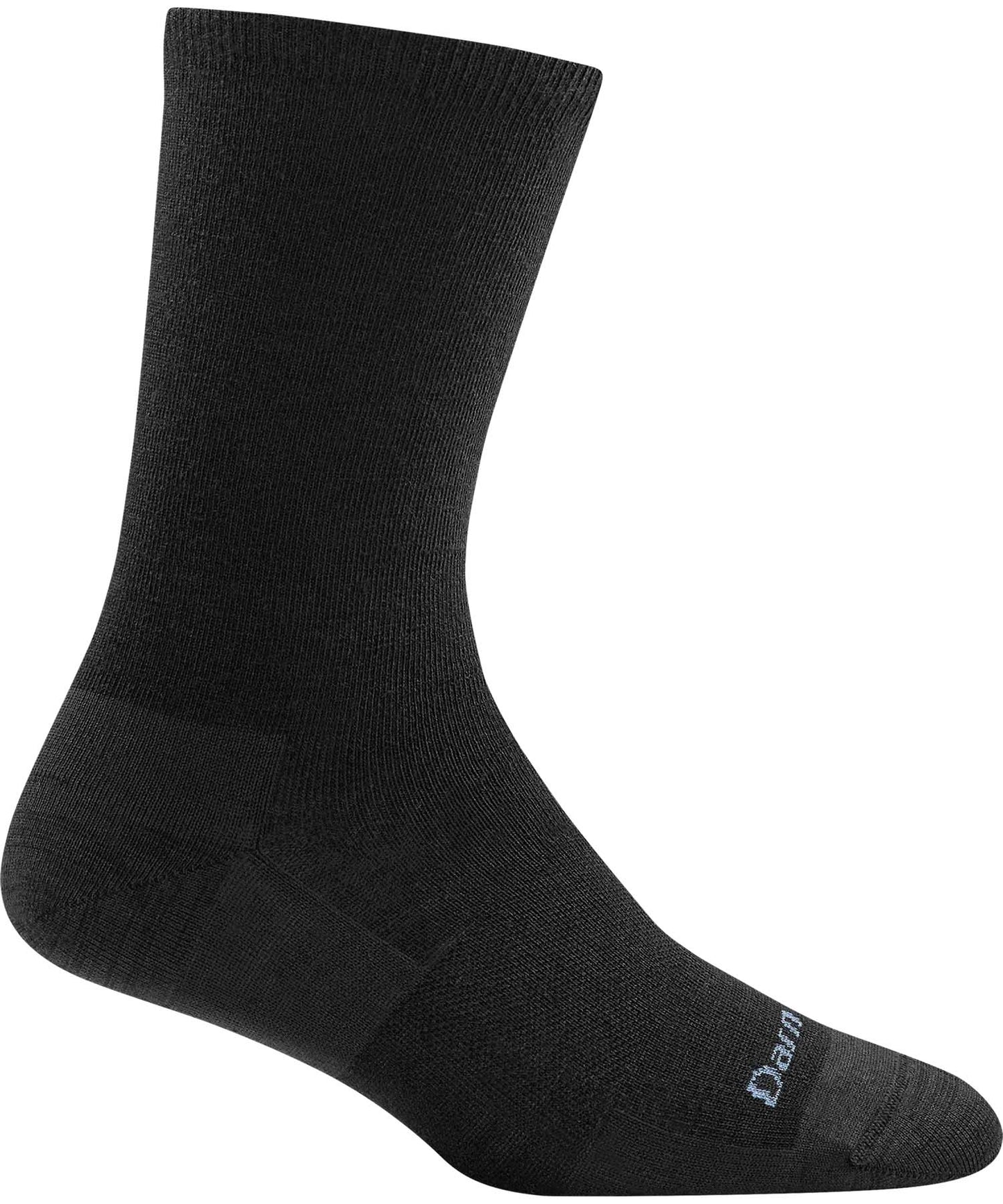 Darn Tough Women's Solid Basic Crew Lightweight Lifestyle Socks - Black (6012-N Black 0722)