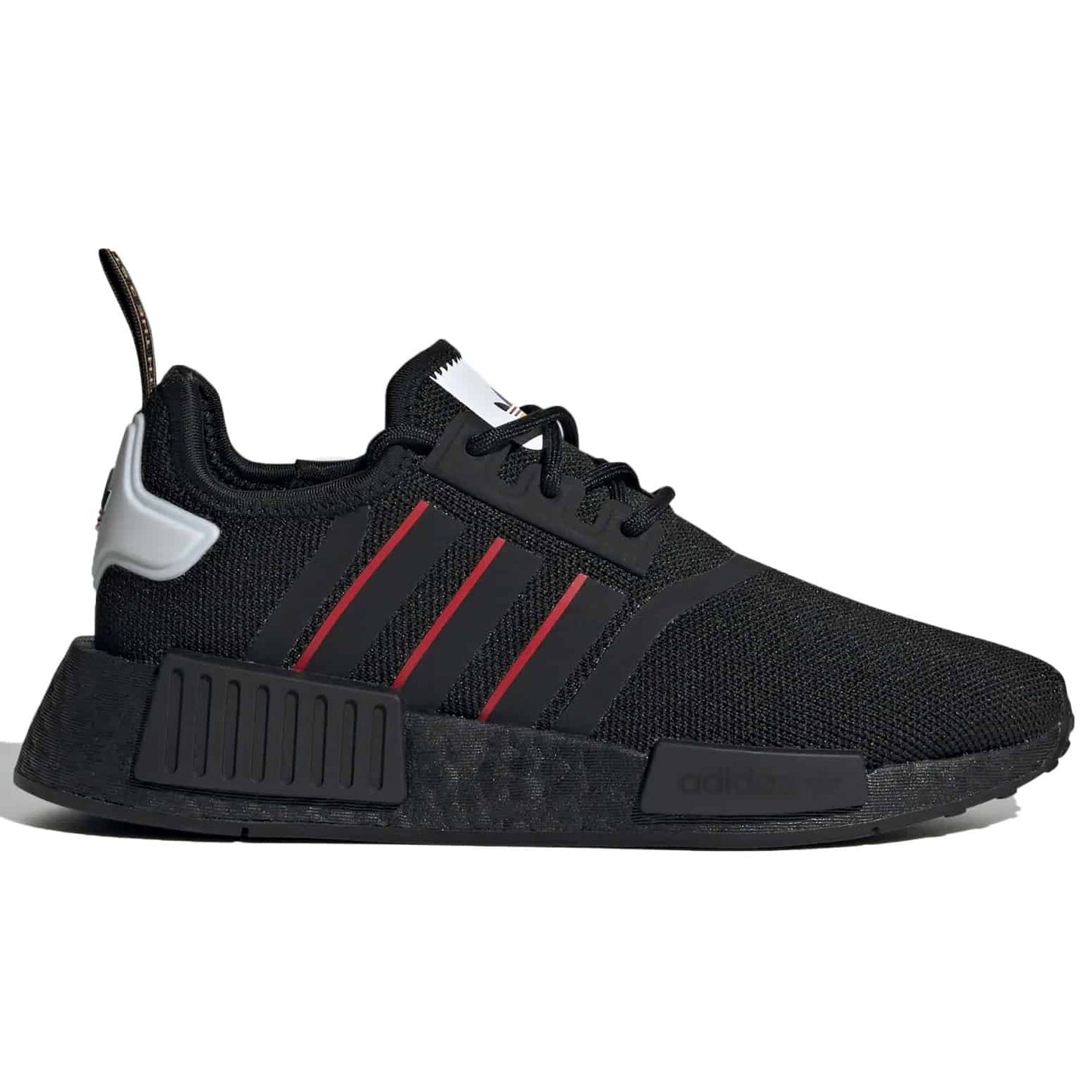 adidas Originals Junior's NMD_R1 Shoes - Core Black / Cloud White / Team Power Red HQ9990