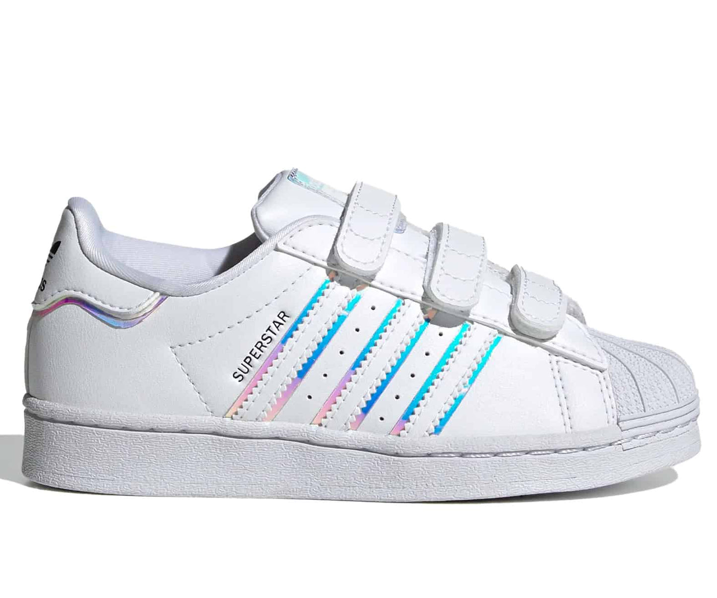 adidas Originals Kid's Superstar Shoes - Cloud White / Cloud White / Core Black