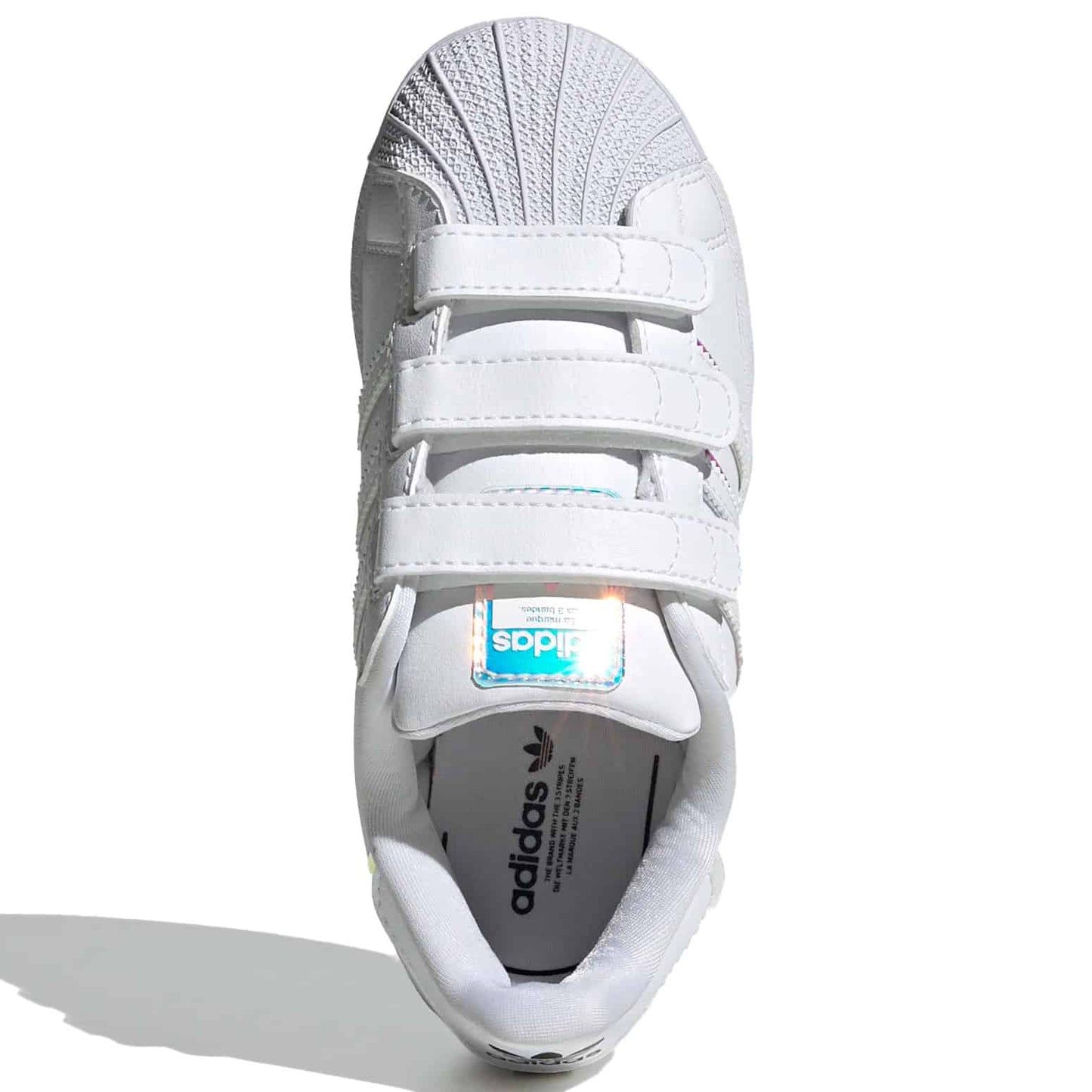 adidas Originals Kid's Superstar Shoes - Cloud White / Cloud White / Core Black