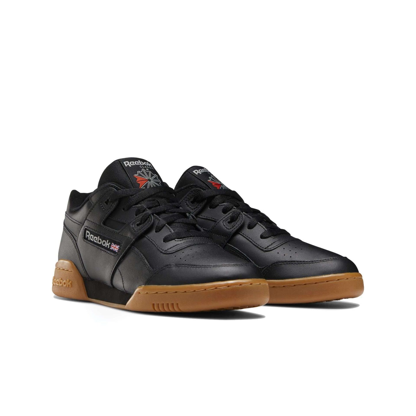 Reebok Men's Workout Plus Shoes,CN2127,Black / Carbon / Classic Red / Reebok Royal