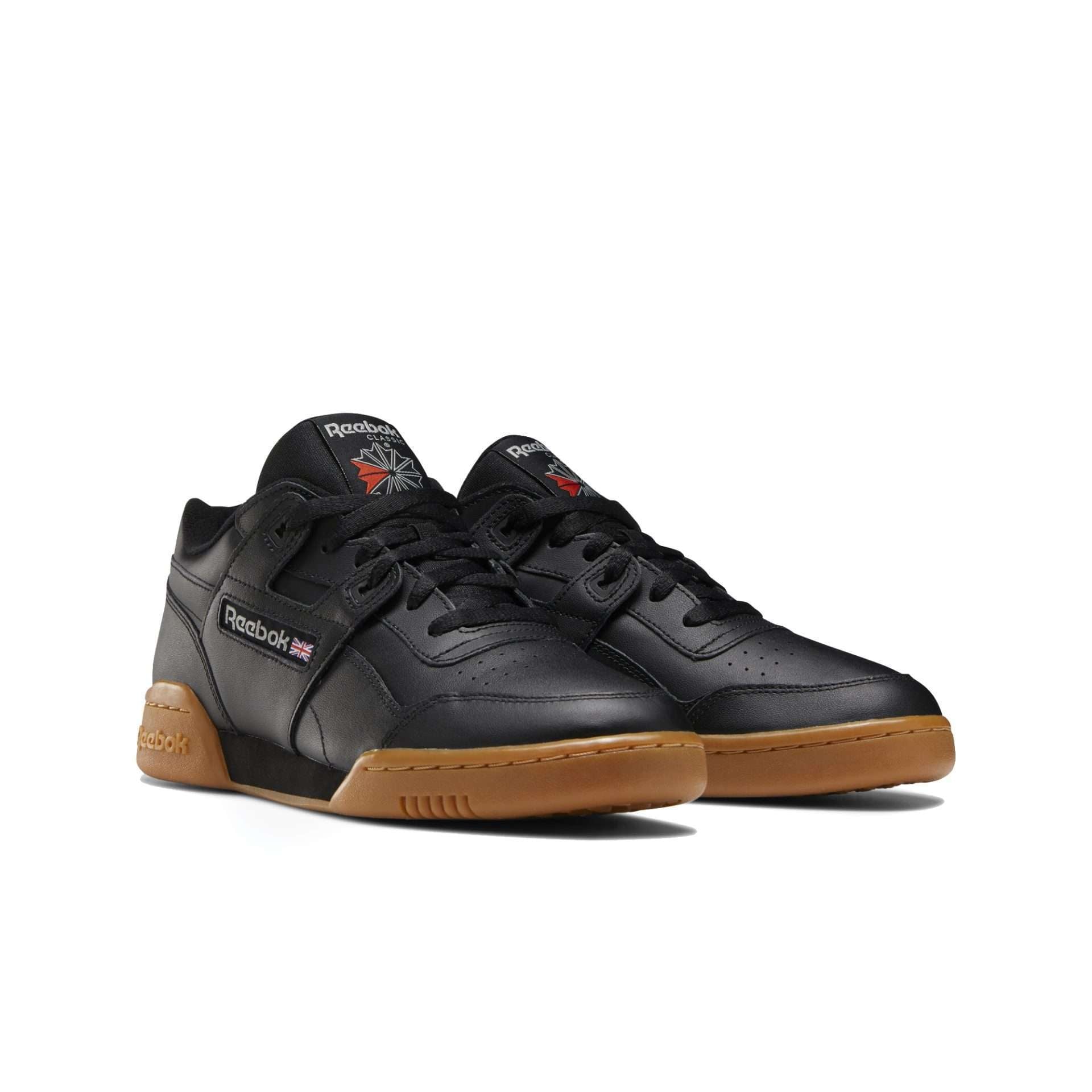 Reebok Men's Workout Plus Shoes,CN2127,Black / Carbon / Classic Red / Reebok Royal