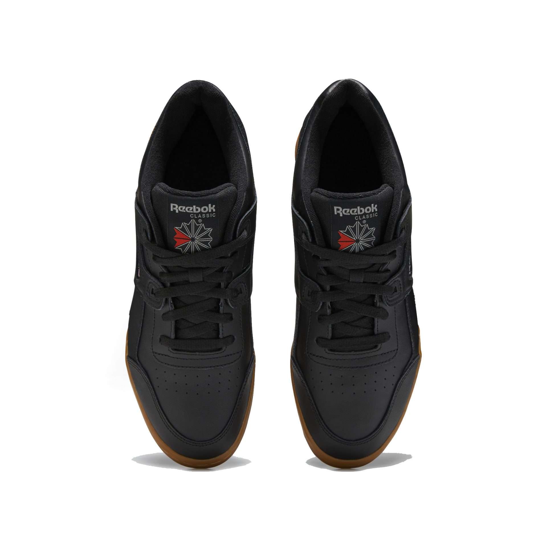 Reebok Men's Workout Plus Shoes,CN2127,Black / Carbon / Classic Red / Reebok Royal