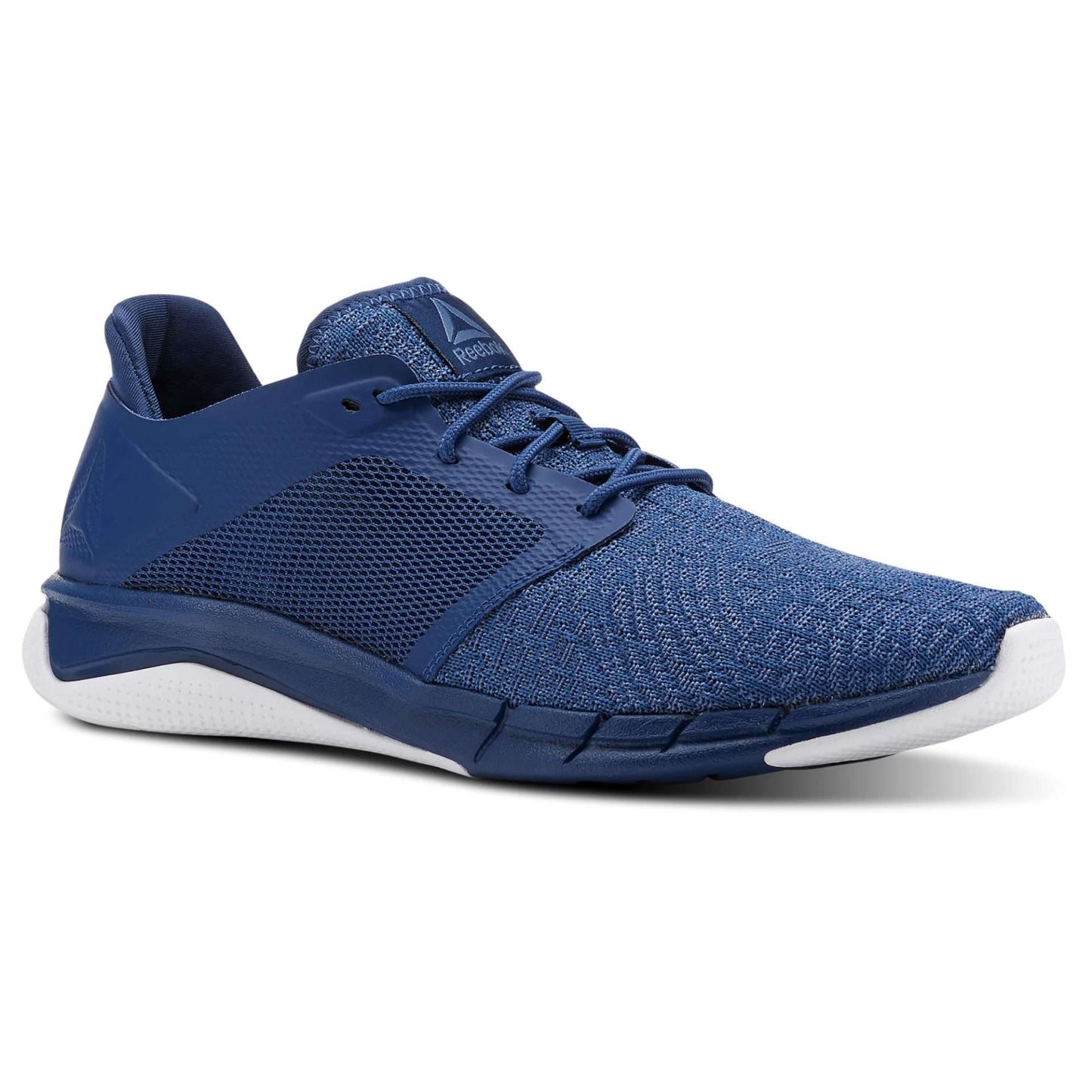 Reebok Men's Print Run 3.0 Shoe,CN4909,Bunker Blue/Blue Slate/White