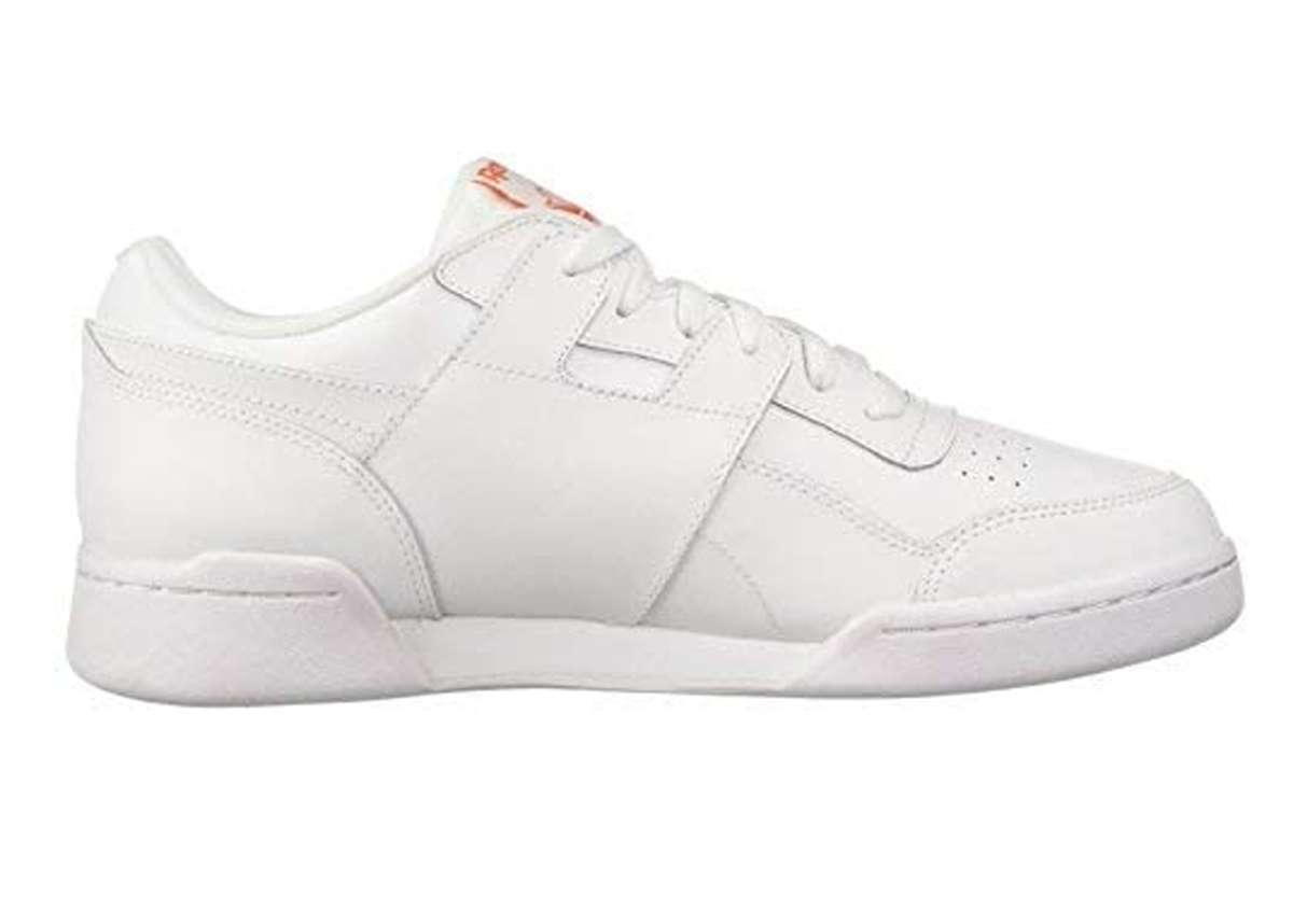 Reebok Men's Workout Plus Shoes,CN5203,White/ Bright Lava