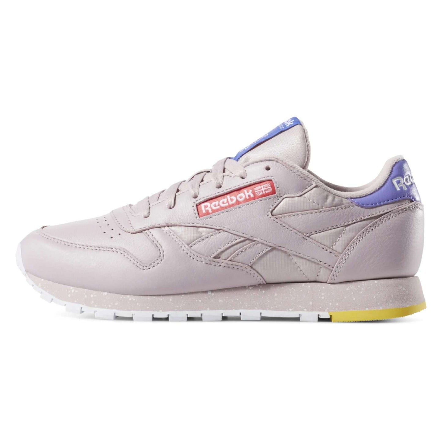 Reebok Women's Classic Leather Satin Shoes,CN6980,Ashen Lilac / Lilac Fog / Cobalt / Burnt Rose