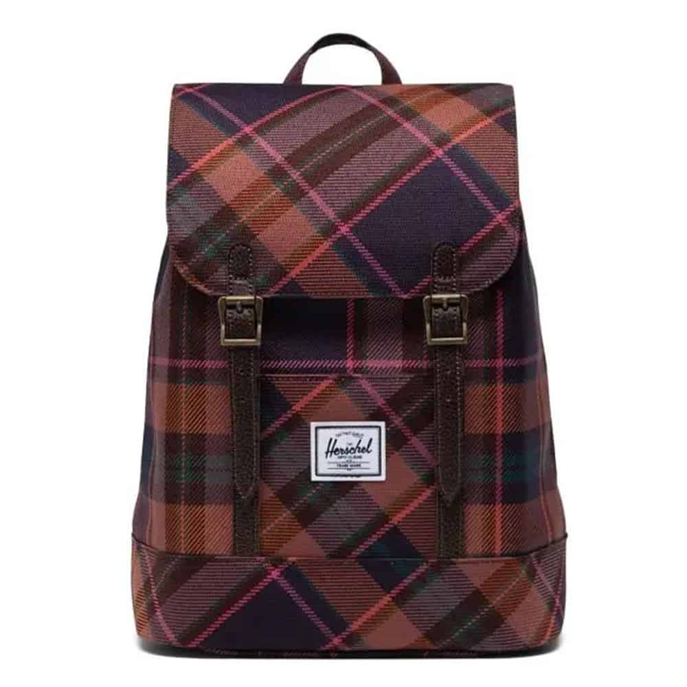 Herschel Retreat Backpack Mini - Slate Rose Plaid 11090-05699