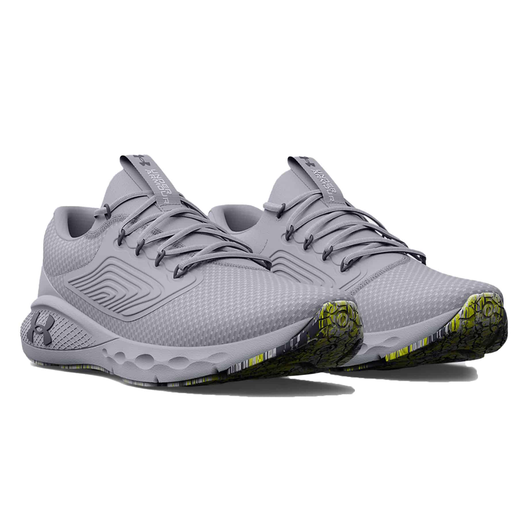 Under Armor Men's UA Charged Vantage 2 Marble Running Shoes - Mod Gray / Tempered Steel 3025358-102