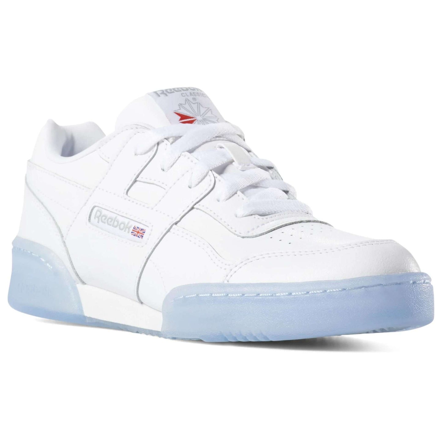 Reebok Kid's (Juniors) Workout Plus Shoes,DV4425,White / Carbon / Blue