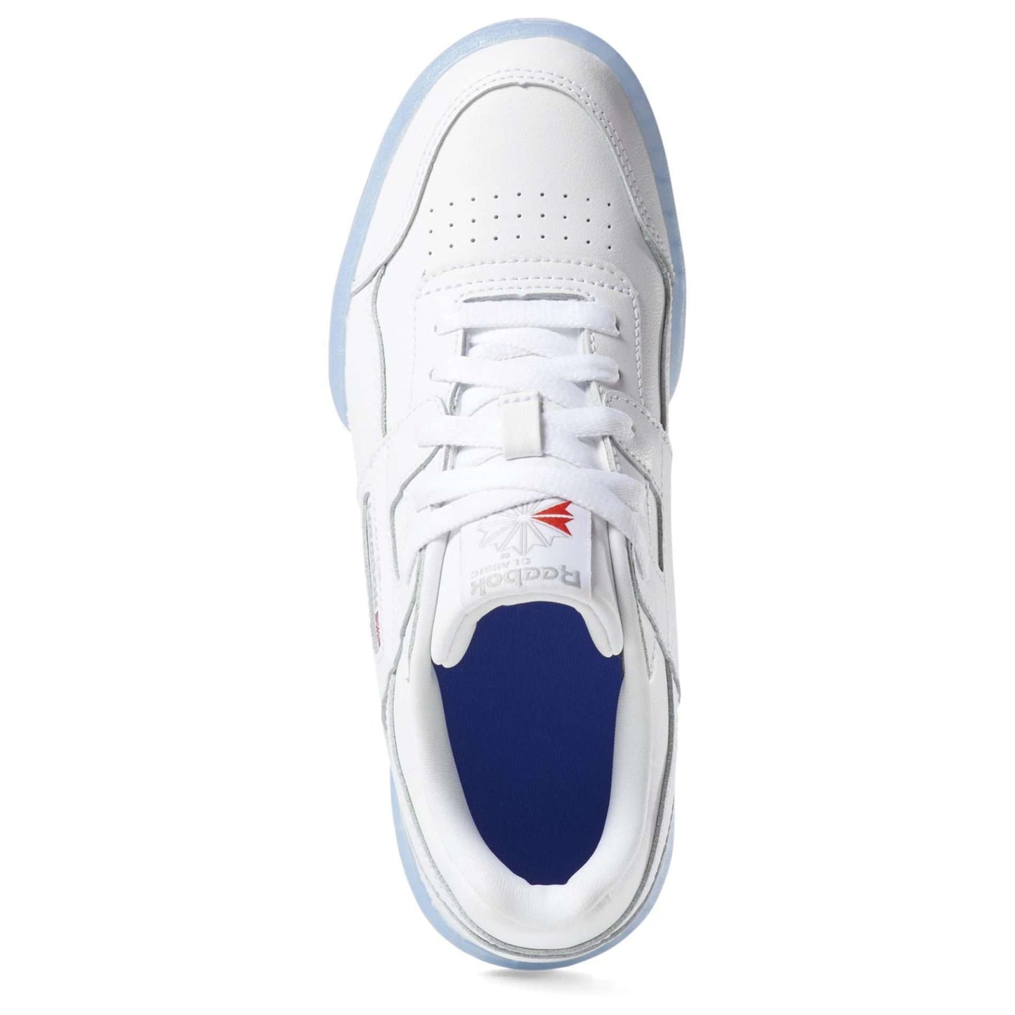 Reebok Kid's (Juniors) Workout Plus Shoes,DV4425,White / Carbon / Blue