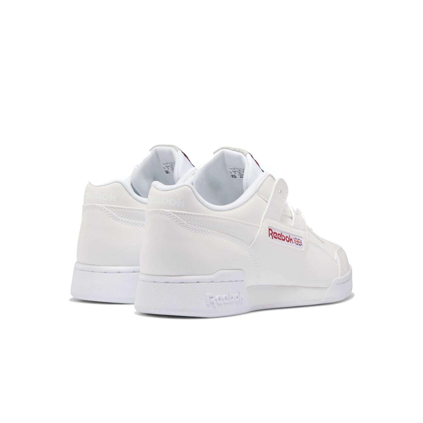 Reebok Men's Workout Plus Shoes,DV7238,White/Skull Grey/Red/Black
