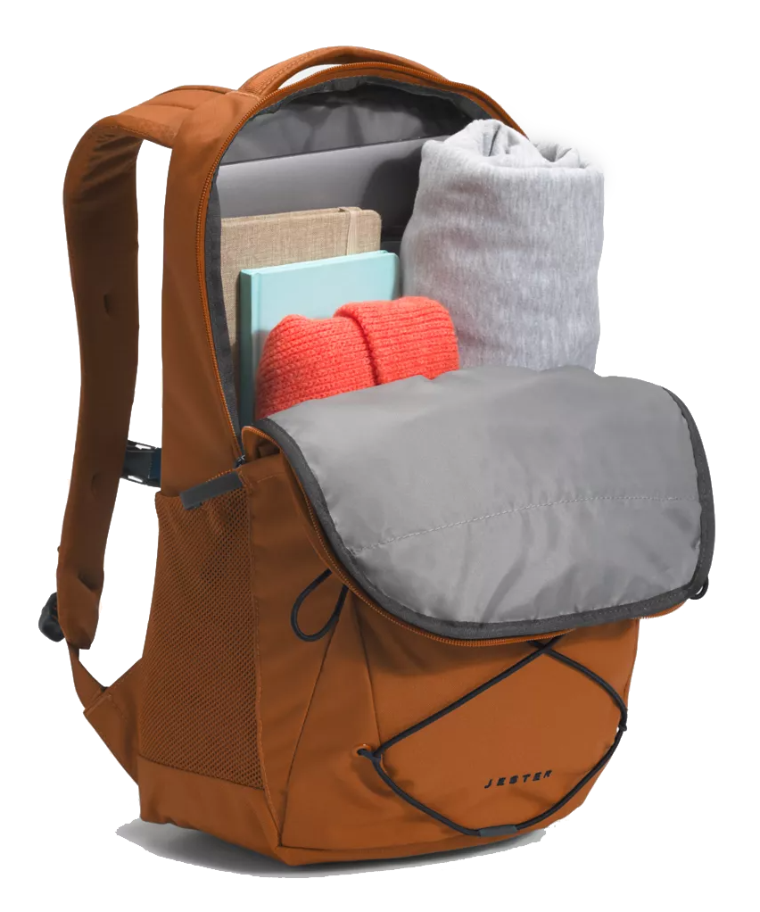 The North Face Jester Backpack - Leather Brown/TNF Black NF0A3VXF814