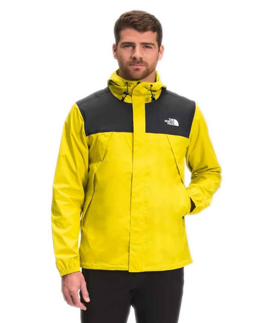 The North Face Men's Antora Rain Jacket NF0A7QEYP9B TNF Black/Acid Yellow