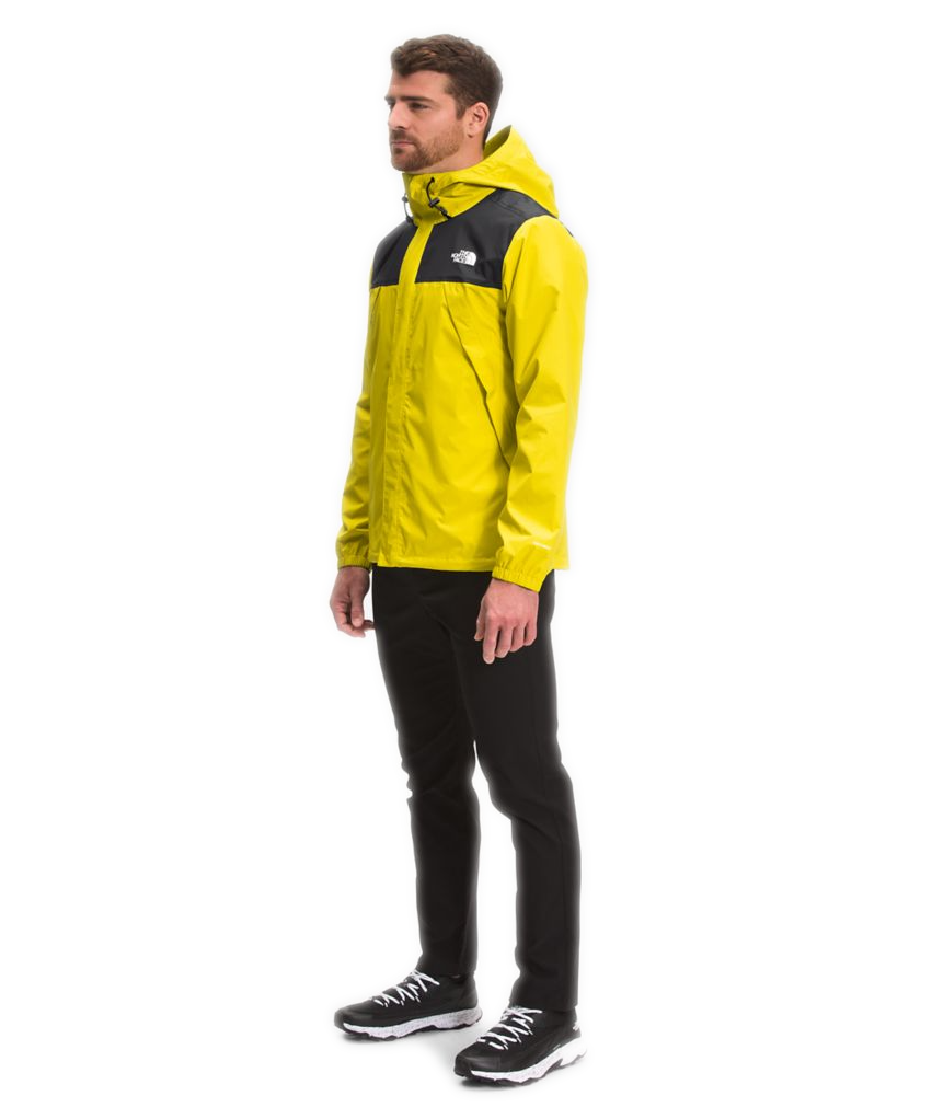The North Face Men's Antora Rain Jacket NF0A7QEYP9B TNF Black/Acid Yellow