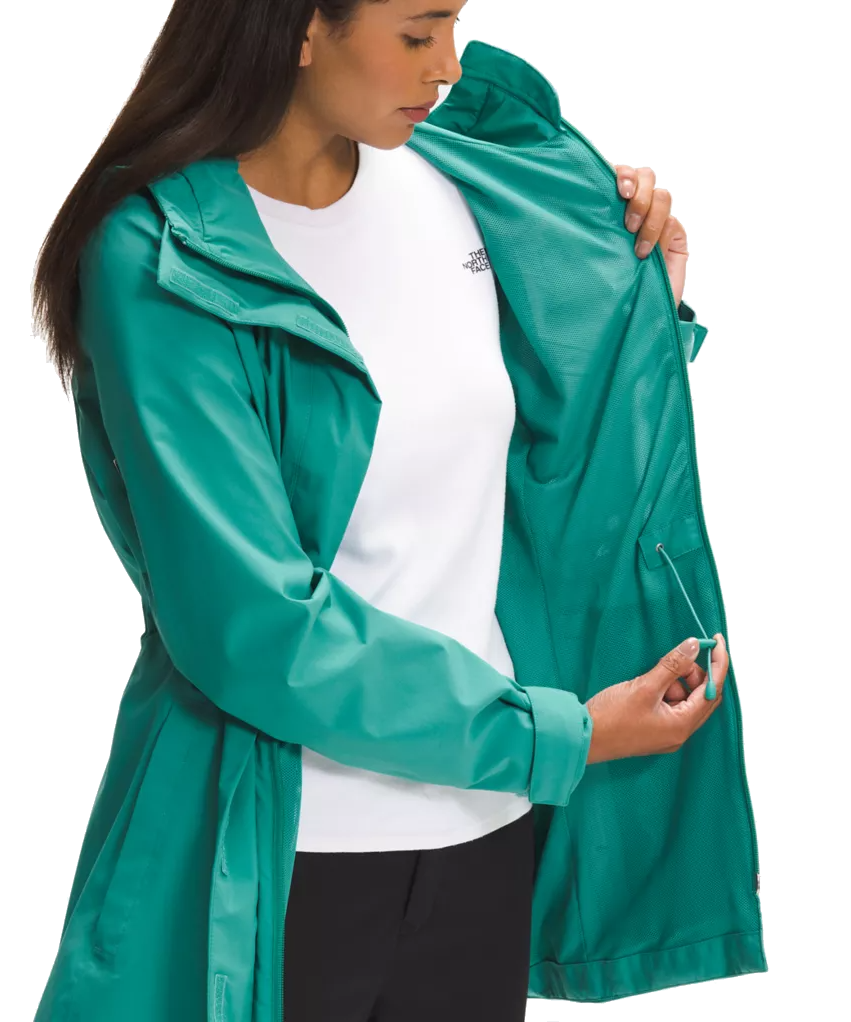 The North Face Women’s City Breeze Rain Jacket A5J5U ZCV Porcelain Green