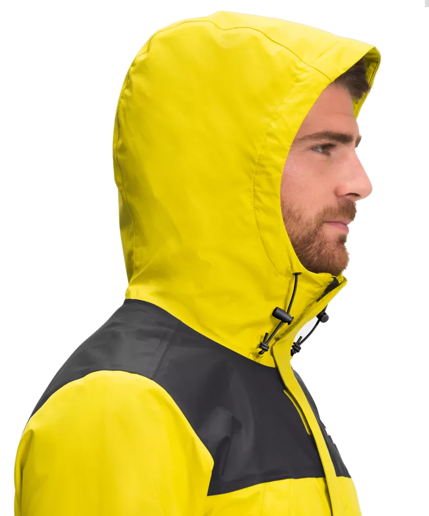 The North Face Men's Antora Rain Jacket NF0A7QEYP9B TNF Black/Acid Yellow