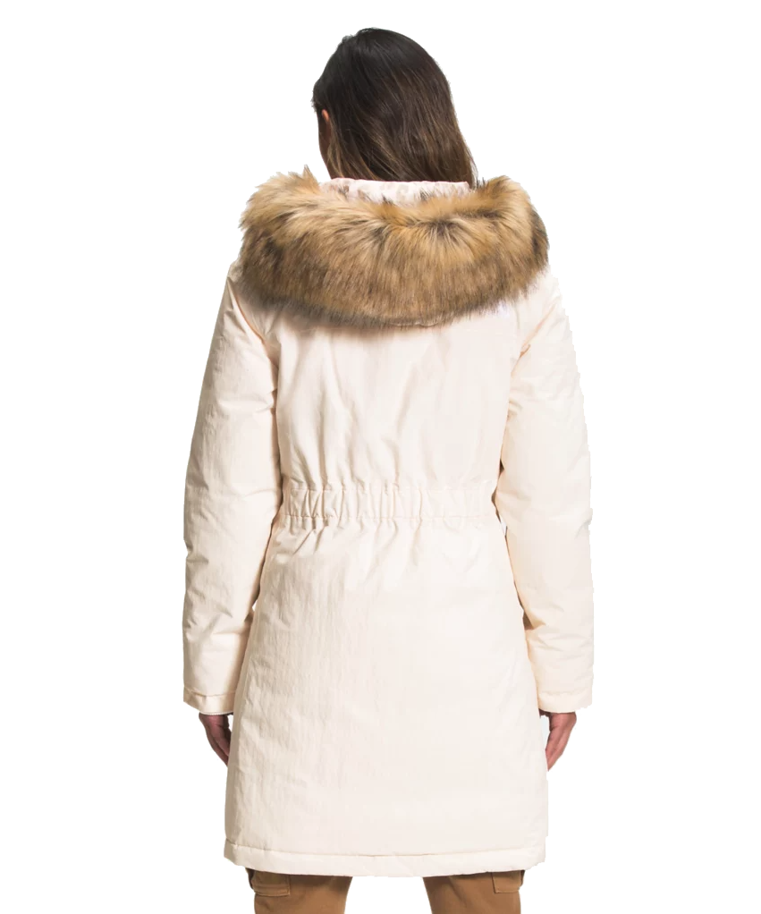 The North Face Women’s Arctic Parka NF0A4R2V 2AS Gardenia White - Silver Grey Leopard Print