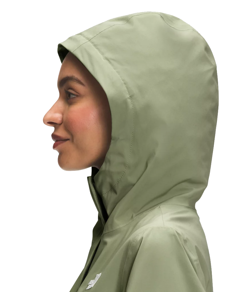 The North Face Women’s City Breeze Rain Parka II A52YL3X3 Tea Green