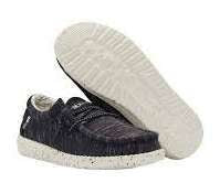 Hey Dude Youth Wally Youth Shoes 130134891 Stretch Black
