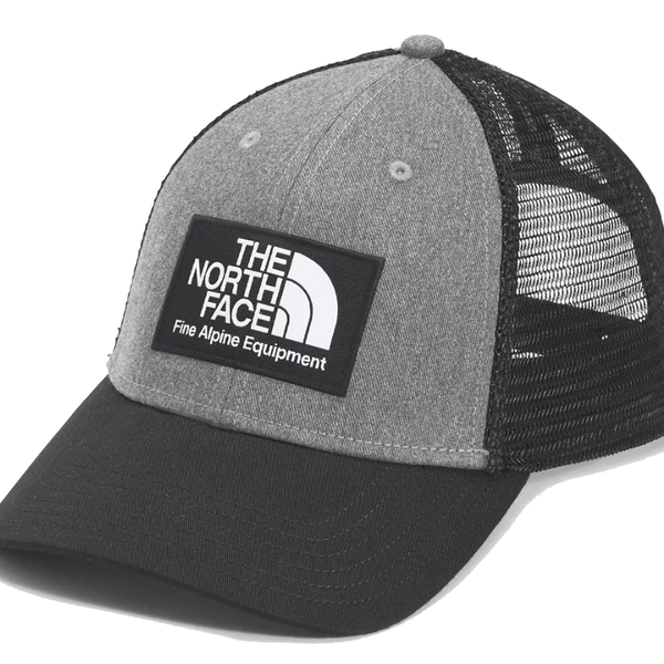 The North Face Mudder Trucker Hat - TNF Black - TNF Medium Grey Heather NF0A5FXAGAN