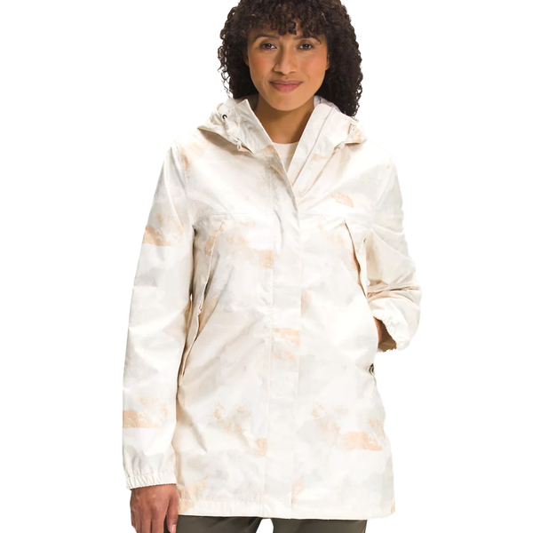 The North Face Women’s Printed Antora Parka A7QEX5N8 Apricot Ice Canyon Camo Print