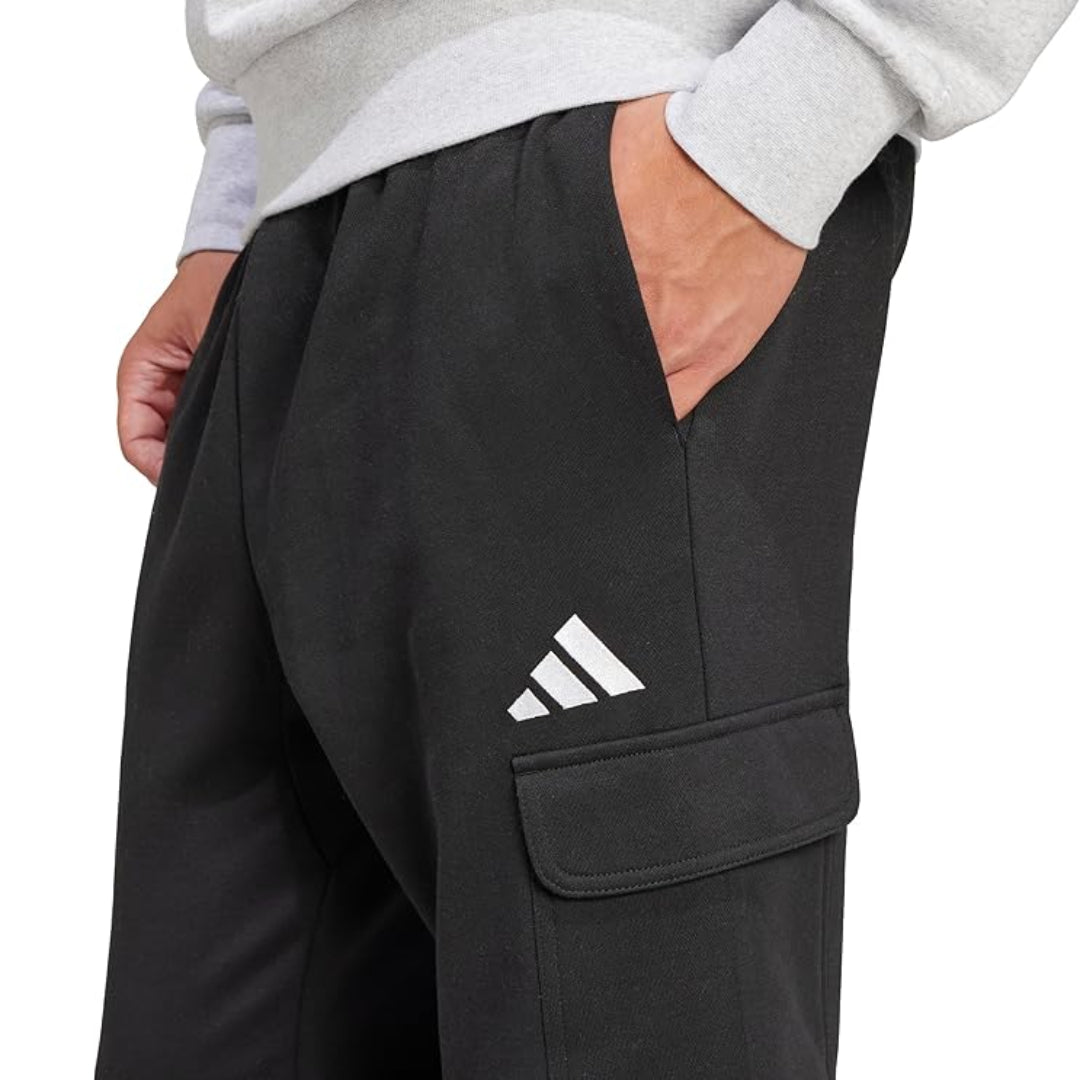 adidas Men's Essentials Feel Cozy Fleece Cargo Pants image 3