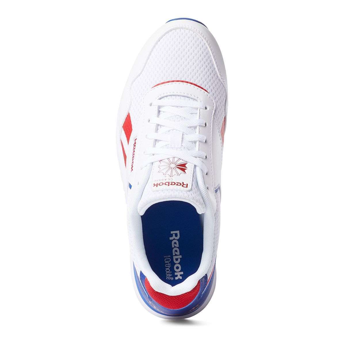 Reebok Women's Classic Harman Run Shoes,EF8581,White/Excellent Red/Dark Royal